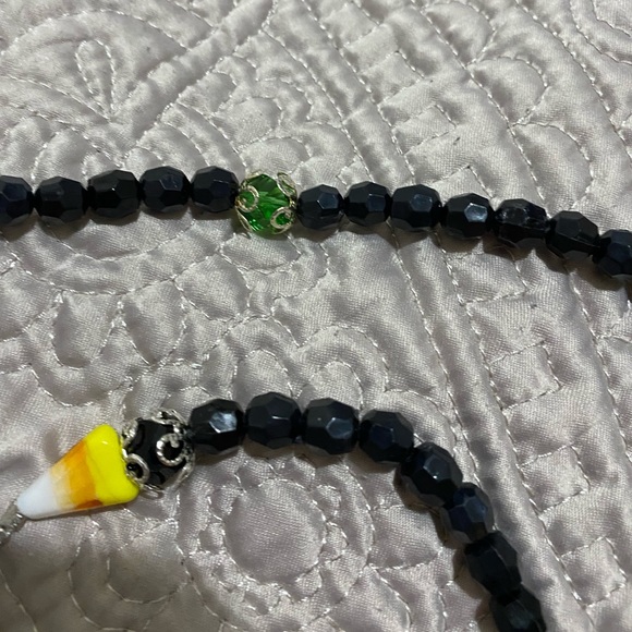 Halloween Candy Corn Eyeglass and Face Mask Chain (Handmade) - Picture 4 of 5